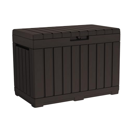 Keter Kentwood 50 Gallon Resin Deck Box - Brown
