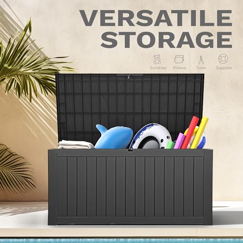 230 Gallon Weather Resistant Resin Outdoor Storage Box