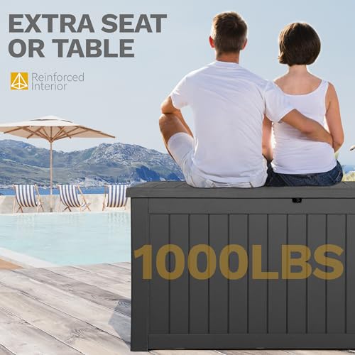 230 Gallon Weather Resistant Resin Outdoor Storage Box