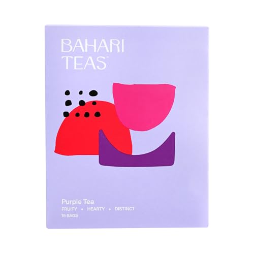 Bahari Teas - Original Kenyan Purple Tea - African Tea with Anthocyanins and Antioxidants (15 Tea Bags)