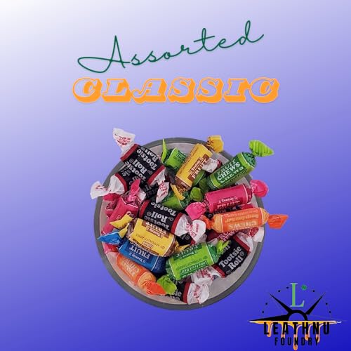 Tootsie Roll Fruit Chews Assorted Mix - 1 LB - Classic Chocolate, Fruit Chews - Cherry, Lime, Lemon, Orange, and Vanilla, Individually Wrapped, Fresh! Packaged by Leathnu Foundry
