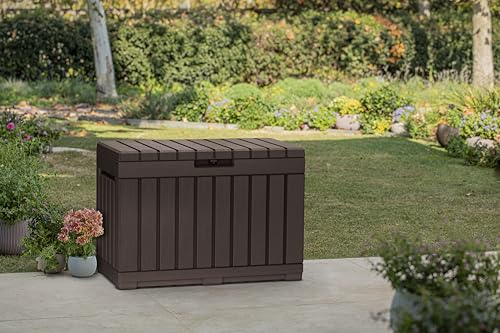 Keter Kentwood 50 Gallon Resin Deck Box - Brown