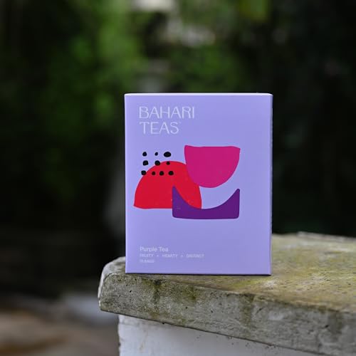 Bahari Teas - Original Kenyan Purple Tea - African Tea with Anthocyanins and Antioxidants (15 Tea Bags)