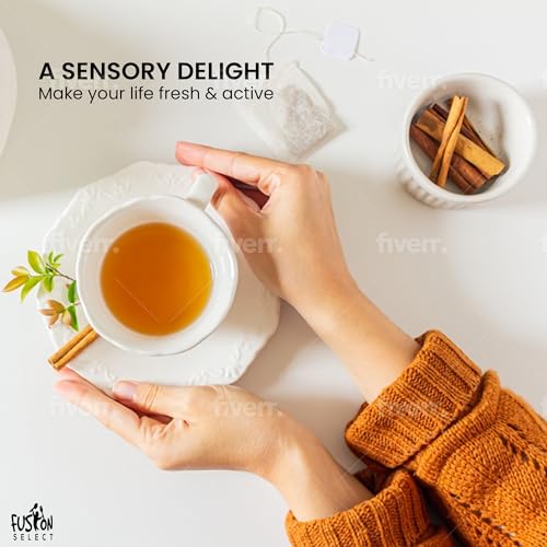 Fusion Select Cinnamon Sticks - Whole Canela Bark Pieces for Asian, Indian, & Middle Eastern Cuisine - Herbs & Spices for Baking & Cooking - Packed in a Clear Resealable Pouch - 4 oz