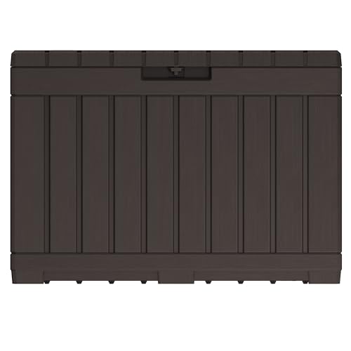 Keter Kentwood 50 Gallon Resin Deck Box - Brown