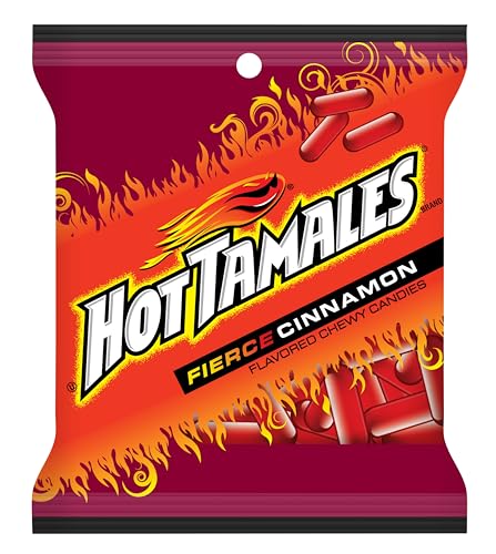 Hot Tamales Fierce Cinnamon Candy, 5oz Bag (Pack of 1) Cinnamon Candy, Gummy Candy, The Hampton Candy Company