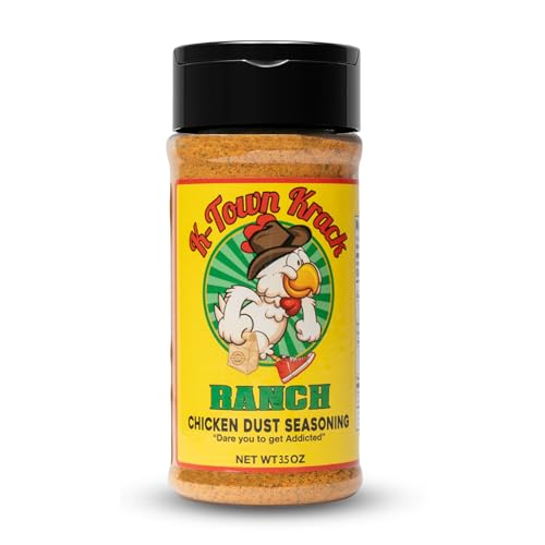 K-Town Krack - Ranch Chicken Dust Seasoning - Ranch Seasoning & BBQ Rub Seasoning for Chicken, Beef, Pork, Fish - All-Purpose Seasoning, Spice Rub, Ranch Seasoning Powder & Ranch Topping