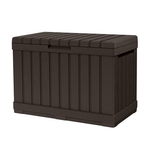 Keter Kentwood 50 Gallon Resin Deck Box - Brown
