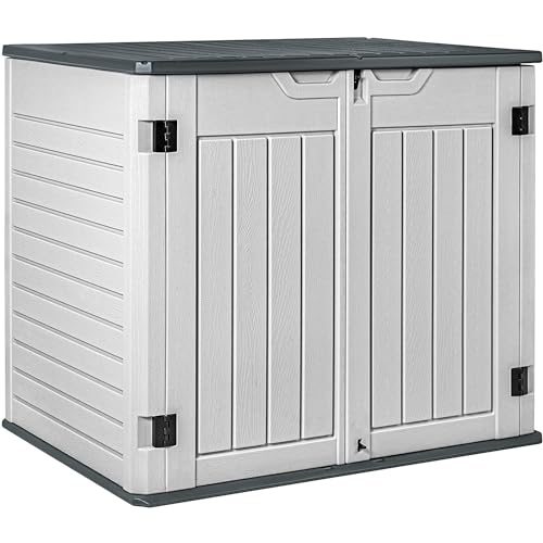 Greesum Outdoor Resin Tool Shed, XL Capacity, White