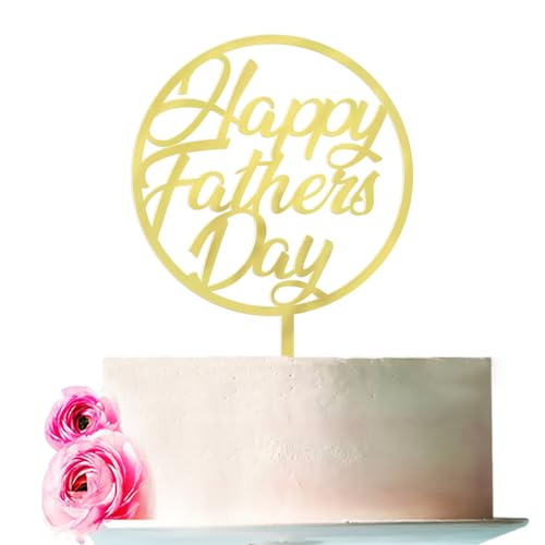 Bejotaa 10 Piececs Father's Day Cake Topper, Acrylic Happy Father's Day Party Decoration,Picks Cake Decoration for Birthday Father's Day Party Favors (Father's Day-1 10pcs)