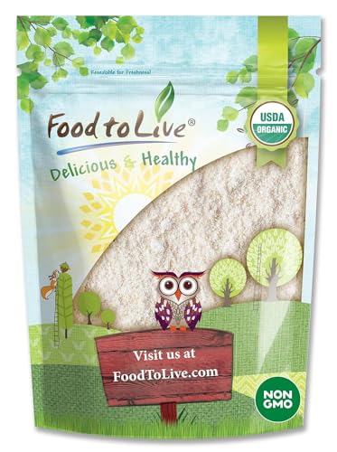 Food to Live Organic White Sorghum Flour, 8 Ounces – Non-GMO, Finely Ground, Pure, Raw. Good Source of Protein and Fiber. Highly Nutritious. Great for Bread Baking, Pancakes, Cookies, and Muffins