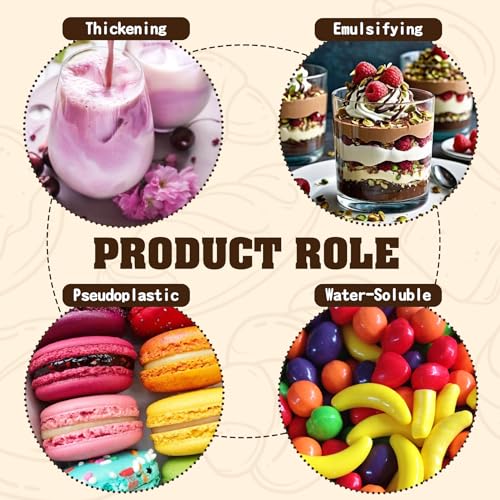 Xanthan Gum Powder 8oz - Pure Xanthan Gum Thickener for Baking and Cooking - Gluten Free & Keto Friendly - Natural Vegan Xanthan Gum Thickening Agent for Cake, Ice Cream, Sauces, Soups, Yogurt, Candy