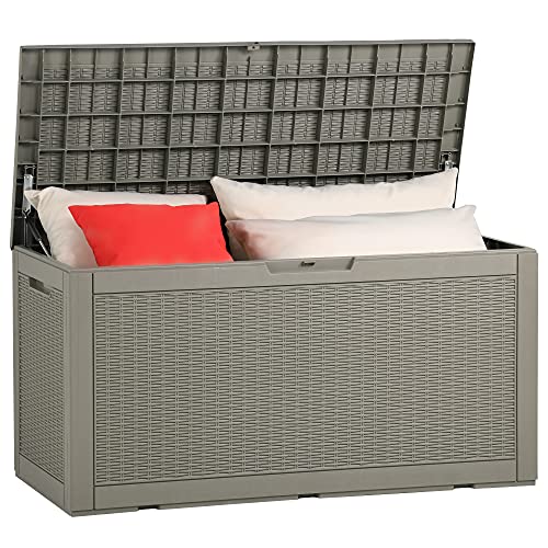 YITAHOME 100 Gallon Outdoor Resin Storage Box