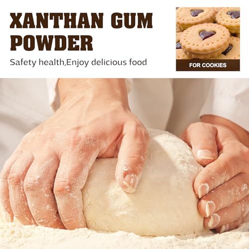 Xanthan Gum Powder 8oz - Pure Xanthan Gum Thickener for Baking and Cooking - Gluten Free & Keto Friendly - Natural Vegan Xanthan Gum Thickening Agent for Cake, Ice Cream, Sauces, Soups, Yogurt, Candy