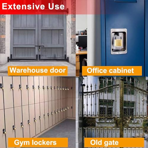 Outdoor Solid Brass Padlock Set with Keys - Waterproof