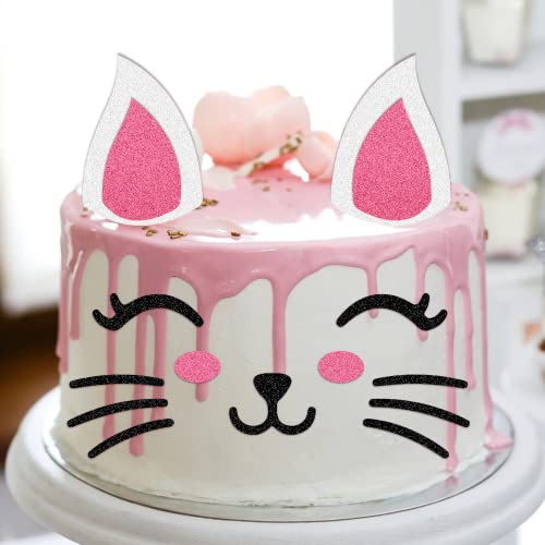 Cat Cake Decorations - Cute and Fun Themed Cake Toppers for Birthdays, Parties, and Celebrations - Perfect for Pet Lovers and Feline-Inspired Events