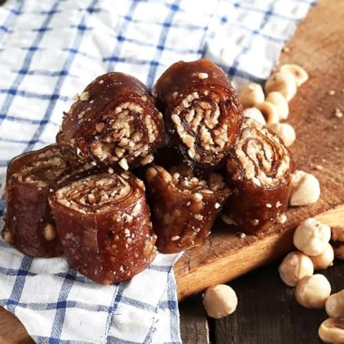 Pergamo Premium Turkish Delight 300 Gr, Gourmet Vegetarian Special Turkish Style, Experience the Exquisite Enjoyment of Turkish Delight (Pestil with Honey and Hazelnut)