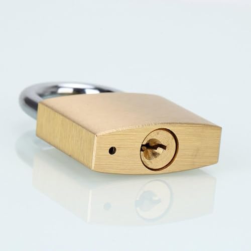 Outdoor Solid Brass Padlock Set with Keys - Waterproof