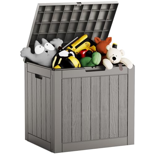 Gray Mars Villa Deck Box, 31 Gallon Storage