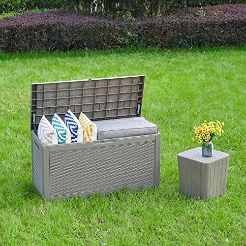 YITAHOME 100 Gallon Outdoor Resin Storage Box