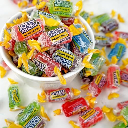 Jolly Ranchers Assorted Fruit Flavored Candy, 7 Ounce Bag (Pack of 1), Individually Wrapped Hard Candy, The Hampton Popcorn & Candy Company
