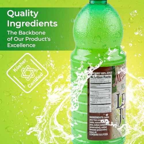 Dependable Food Lemon Juice - 32 Fl. Oz.- Reconstituted Juice for Flavoring, Dressings, Marinades & More - Kosher Certified