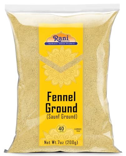 Rani Fennel Ground (Saunf) Powder Spice 7oz (200g) ~ All Natural | Gluten Friendly | NON-GMO | Kosher | Vegan | Indian Origin