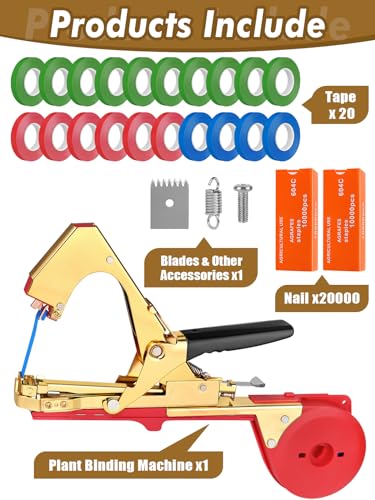 Plant Tying Machine with Tape Tool for Garden Plants
