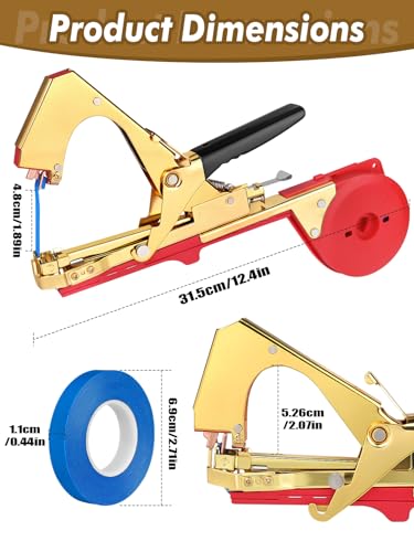 Plant Tying Machine with Tape Tool for Garden Plants