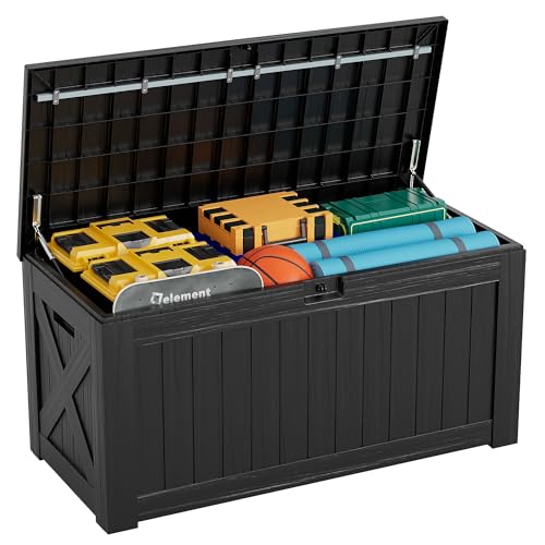 120 Gallon Resin Deck Box for Outdoor Storage