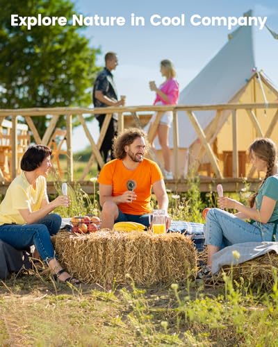 Edvision Handheld Fan, Portable Fan Mini Fan Powerful Hand Fan with 3 Speeds, USB Rechargeable Personal Fan, Makeup Lash Fan for Stylish Girls, Cute Small Pocket Fan for Travel/Outdoor/Home-White