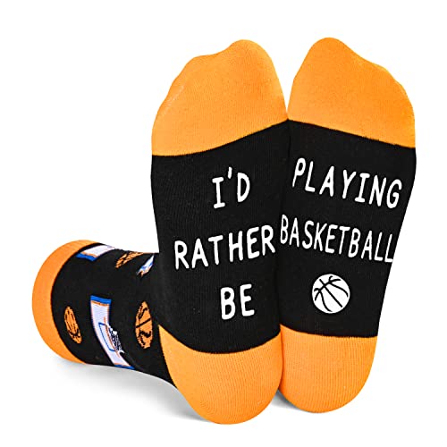 HAPPYPOP Best Gifts For Basketball Lovers Players, Basketball Gifts For Boys Girls Who Love Basketball, Preteen Tween Boys Girls Kids Basketball Socks