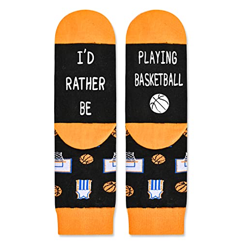HAPPYPOP Best Gifts For Basketball Lovers Players, Basketball Gifts For Boys Girls Who Love Basketball, Preteen Tween Boys Girls Kids Basketball Socks