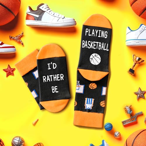 HAPPYPOP Best Gifts For Basketball Lovers Players, Basketball Gifts For Boys Girls Who Love Basketball, Preteen Tween Boys Girls Kids Basketball Socks