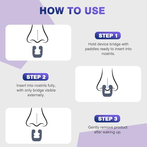 Anti Snoring Devices, Snore Stopper with Adjustable Magnet, Snoring Solution for Comfortable and Quieter Sleep, Silicone 4PCS Nose Clip Stop Snoring, Effective to Relieve Snoring