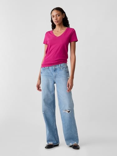 GAP Womens Favorite V-Neck Tee T-Shirt Desert Flower XL