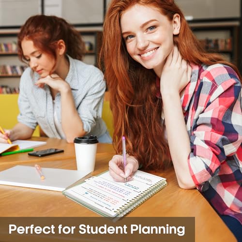 Academic Planner 2024-2025, Weekly & Monthly Calendar Planner Book (July 2024 - June 2025), Hardcover School Teacher & Student Planner with Monthly Tabs (6.3" x 8.5"), Spiral Bound - Green