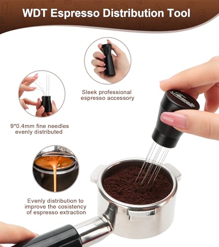 Fonvite Espresso Distribution Tool with Extra Needles & Gift Box