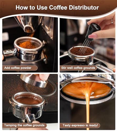 Fonvite Espresso Distribution Tool with Extra Needles & Gift Box