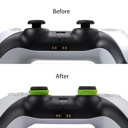 MOLOPPO Precision Rings 8PCS Aim Assist Motion Controller Precision Target Control Rings for PS4,PS5,PS Portal,Xbox One,Xbox Elite Accessories Motion Control(Green)