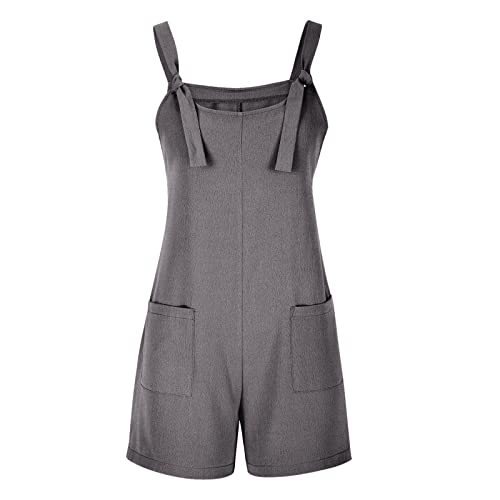 Women'S Jumpsuits, Rompers & Overalls Rompers for Women 2024 Summer Short Jumpsuits Overalls Dressy Casual Hot Sleeveless Shot Romper Boho Suspenders Jumpsuit with Pocket Free Ropmer People Look Alike