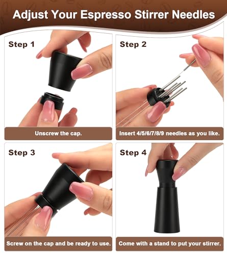 Fonvite Espresso Distribution Tool with Extra Needles & Gift Box