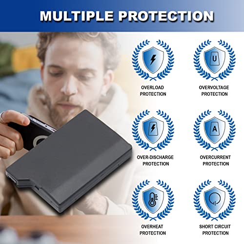 Cuzieey Replacement Battery for PSP 2000 3000: Battery for Sony PSP2001-2010 PSP3001-3010, PSP-S110 Console(3.6V 3600mAh)