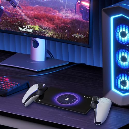 DLseego Thumb Grips Caps for Playstation Portal, Full Protection Anti-Slip & Anti-Scratch Anti-Fingerprint Protective Cover 8 Thumb Stick Caps for Playstation Portal Remote Player - Black