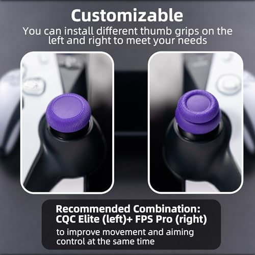 Skull & Co. x Savage Raven Thumb Grips Joystick Cap Analog Stick Cover for Playstation Portal (Set of 6) - Galactic Purple