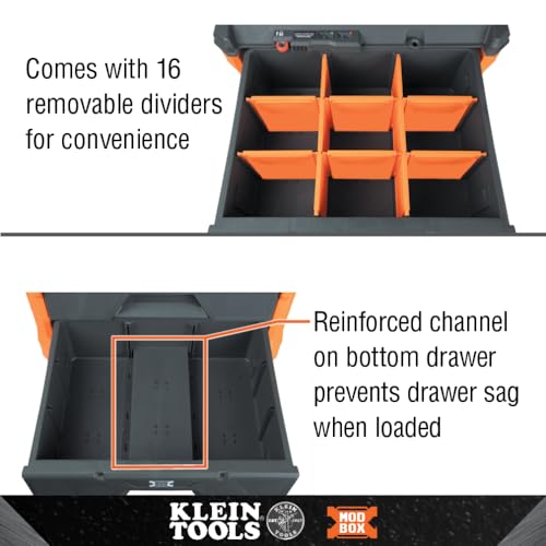 Klein Tools 2-Drawer Toolbox with Modular System