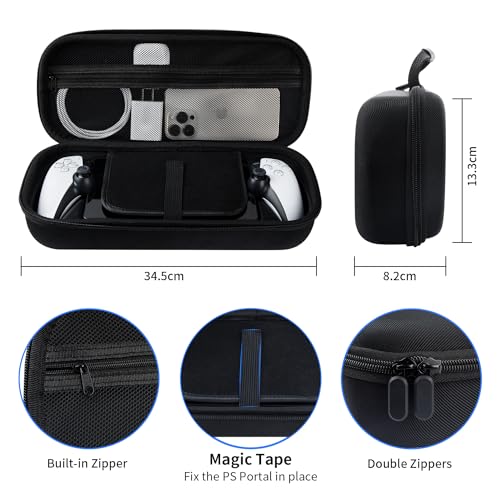 RGEEK Carry case for Playstation Portal, PS Portal Hard Shell Portable Travel Handbag for PlayStation Portal Remote Player