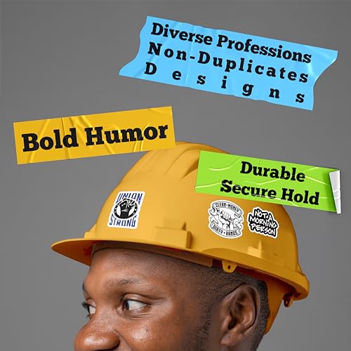 160 PCS Funny Hard Hat Stickers Set