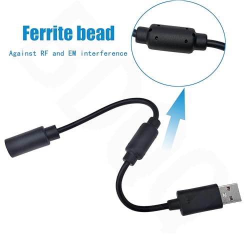 BDQQ Upgraded Replacement USB Breakaway Cable for Logitech G920, Ferrari 458 Spider Racing Wheel Driving Force, Fast Data Transmission, Built-in Anti-Interference Ring