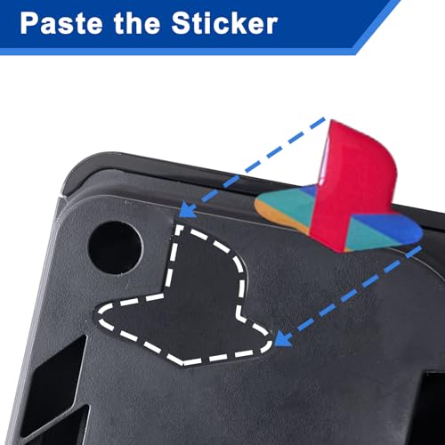 PS5 Slim Logo Underlay Sticker for PS5 Slim Console 2 Packs & PS Logo Vinyl Decal Sticker for DualSense Controller (Classic Retro-Look Color) 1 Pack